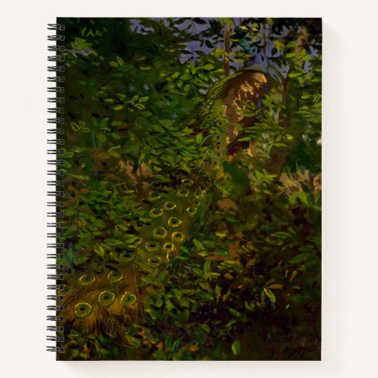 Peacock in de Bossen (door Abbott Henderson Thayer Notitieboek (Voorkant)