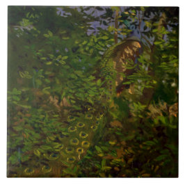 Peacock in de Bossen (door Abbott Henderson Thayer Tegeltje