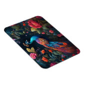 Peacock in een kleurrijke Rozen tuin Magneet (Rechterzijde)