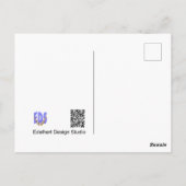 Peacock in het Briefkaart HALLO bomen (Achterkant)