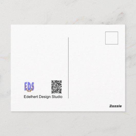 Peacock in het Briefkaart HALLO bomen (Achterkant)