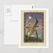 Peacock in het moonlight briefkaart (Voorkant / Achterkant)