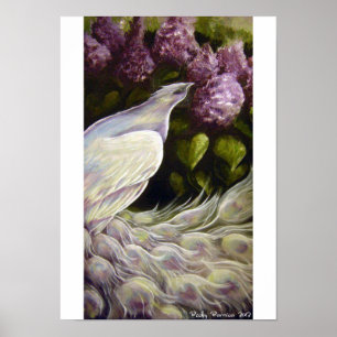 Peacock in het Poster van de Lilacs