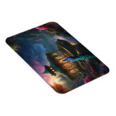 Peacock in het tuintuinhuisje magneet (Rechterzijde)