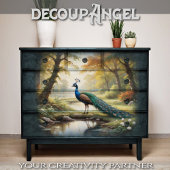 Peacock in Natuurlijke pracht - Decoupage - Tissuepapier
