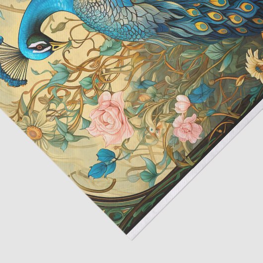 Peacock in Tapestry 3 Decoupage papier (Detail)