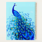 Peacock in Turquoise, Cobalt Blue en Aqua Planner (Achterkant)
