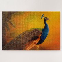 Peacock in zonneschilderkunst
