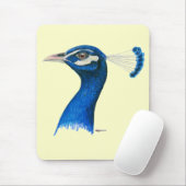 Peacock: Indiaans blauw Muismat (Met muis)