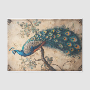 Peacock Indiase schilderij Decoupage Tissuepapier