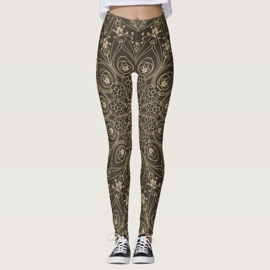 Peacock-inspiratie Leggings (Voorkant)