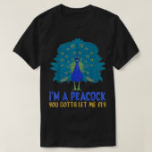 Peacock Inspirerend ik ben een pacock die je moet  T-shirt (Design voorkant)