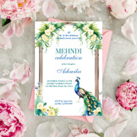 Peacock jasmijn boog Indiase bruiloft mehndi