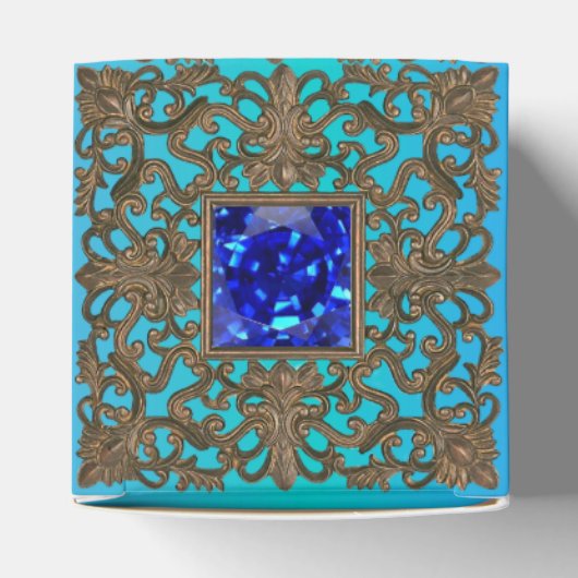 Peacock Jewel Bedankdoosjes (Bovenkant)