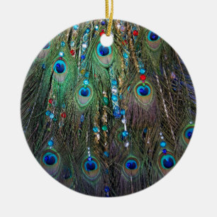 Peacock Jewelery Keramisch Ornament
