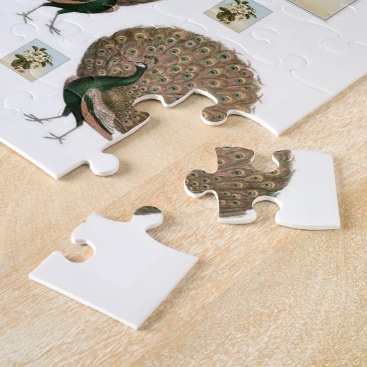 Peacock Jigzaag Puzzle Legpuzzel (Zijkant)