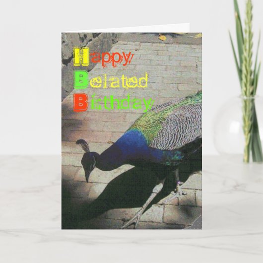 Peacock Kaart (Voorkant)