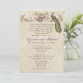  Peacock Kaart (Staand voorkant)