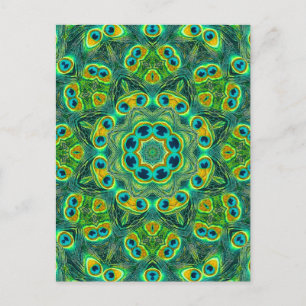 PEACOCK KALEIDOSCOPE BRIEFKAART