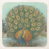 Peacock Kartonnen Onderzetters (Voorkant)