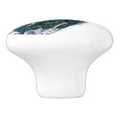 Peacock Keramische Knop (Zijkant)