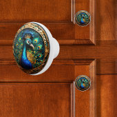 Peacock Keramische Knop