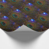 Peacock-kerstfeest Cadeaupapier (Hoek)