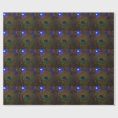 Peacock-kerstfeest Cadeaupapier (Vlak)