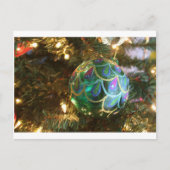 Peacock Kerstmis Feestdagenkaart (Voorkant)