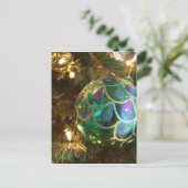 Peacock Kerstmis Feestdagenkaart (Staand voorkant)