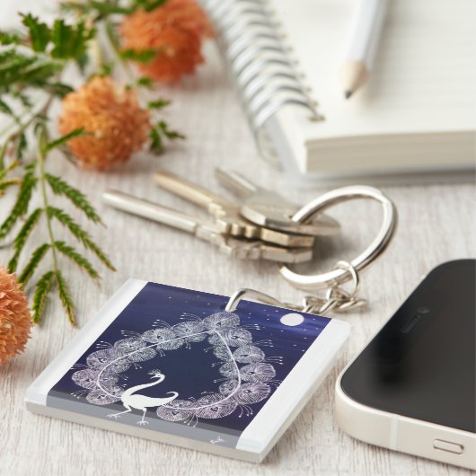 Peacock Key-keten Sleutelhanger (Voorkant Rechts)