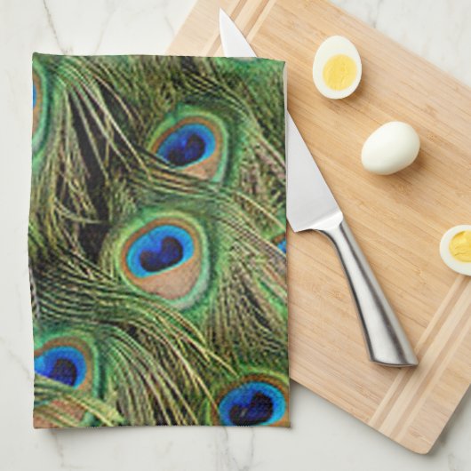 Peacock Kitchen Towel Theedoek (Quarter Fold)