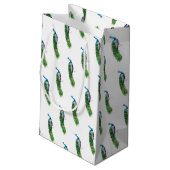 Peacock Klein Cadeauzakje (Achterkant Gekanteld)