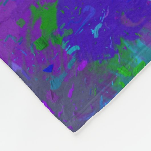 Peacock-kleur Fleece Deken (Hoek)