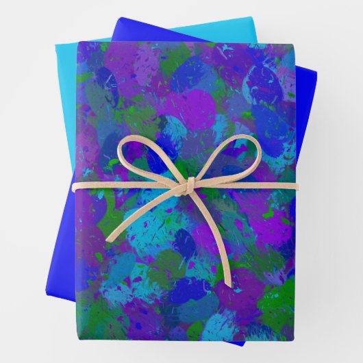 Peacock-kleur Inpakpapier Vel (In situ)