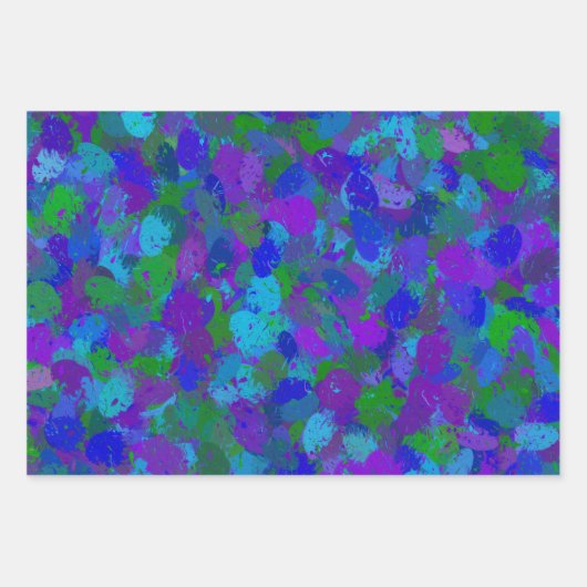 Peacock-kleur Inpakpapier Vel (Voorkant)