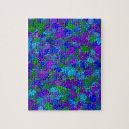 Peacock-kleur Legpuzzel (Verticaal)