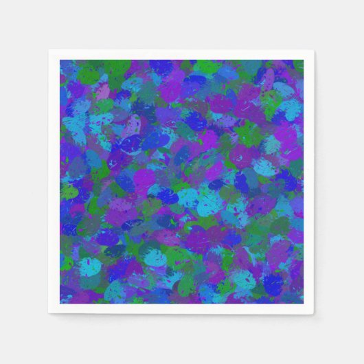 Peacock-kleur Servet (Voorkant)