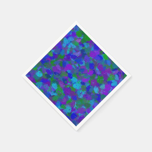 Peacock-kleur Servet (Hoek)