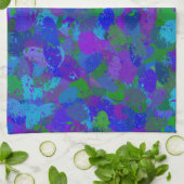 Peacock-kleur Theedoek (Gevouwen)