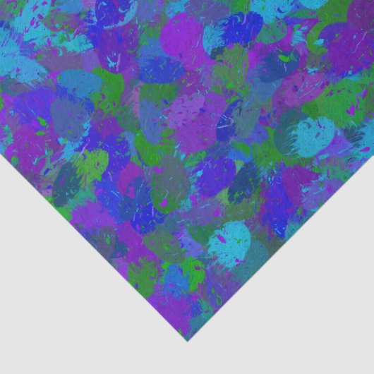 Peacock-kleur Tissuepapier (Detail)