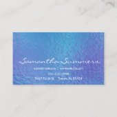 Peacock-kleuren Glitter drukt iriserend op Visitekaartje (Achterkant)