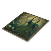 Peacock Klimt Wall Decor Impressionist Art Nouveau Tegeltje (Zijkant)