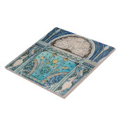 Peacock, kranen en zonnebloemen tegeltje (Zijkant)