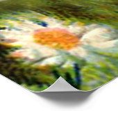  peacock-kunst met Eiffeltoren Poster (Hoek)