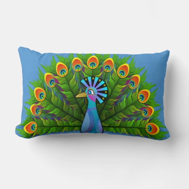 Peacock Kussen (Voorkant)