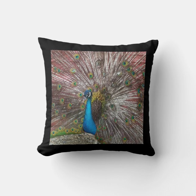 Peacock Kussen (Voorkant)
