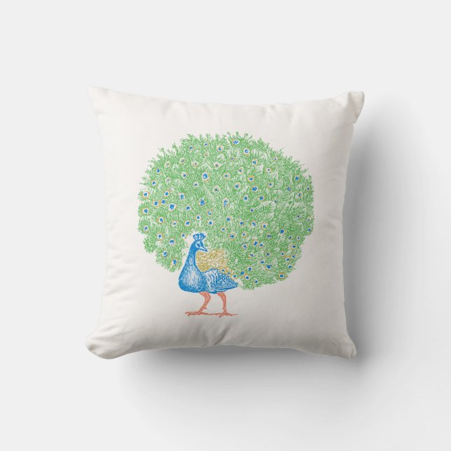 Peacock Kussen (Voorkant)