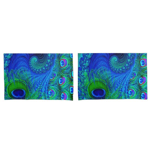 Peacock kussen Hoesjes paar Kussensloop (Voorkant-Set)