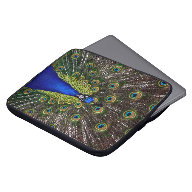 Peacock-laptophoezen Laptop Sleeve (Voorkant top)